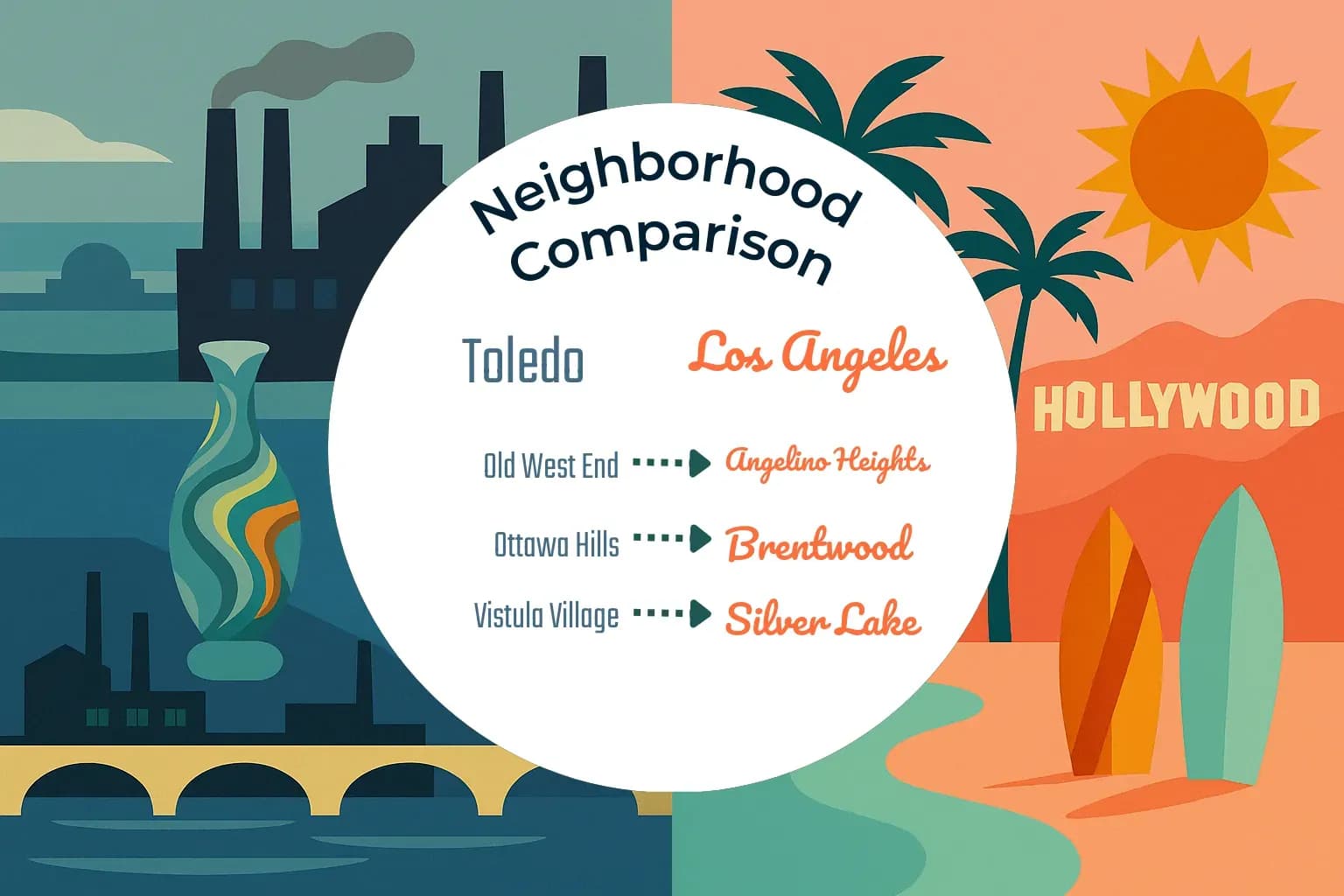 Toledo vs Los Angeles Neighborhood Comparison