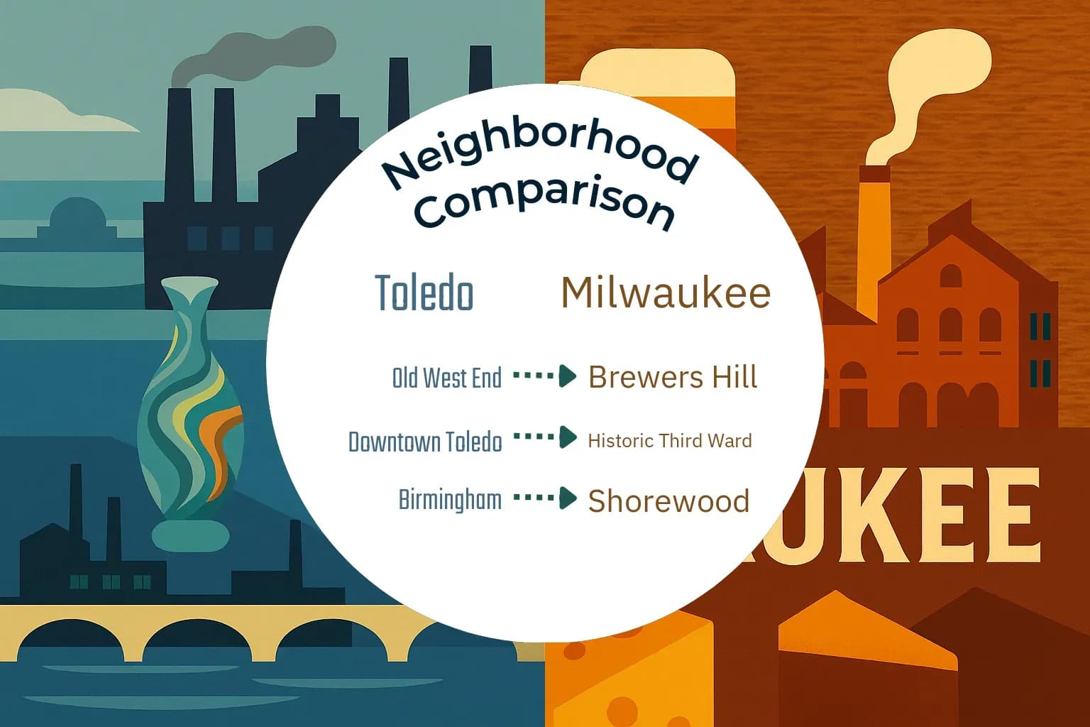 Toledo vs Milwaukee Neighborhood Comparison