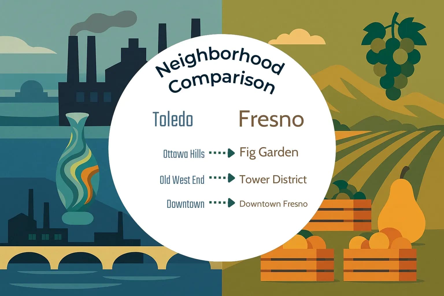 Toledo vs Fresno Neighborhood Comparison