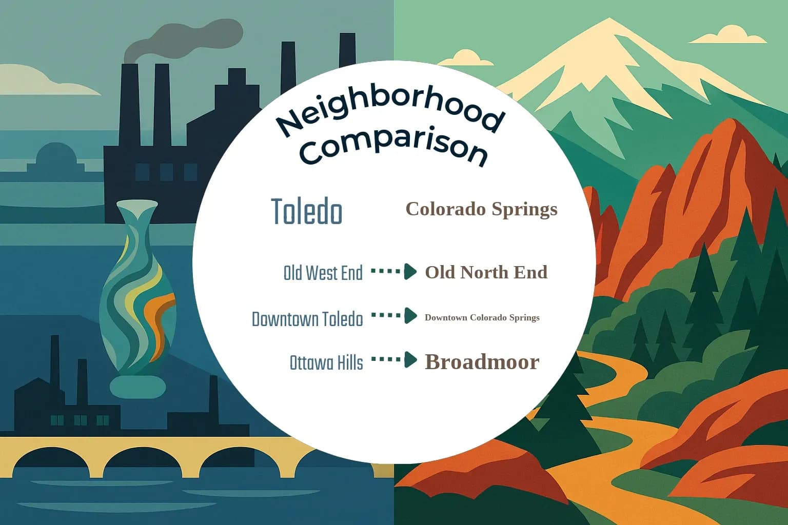 Toledo vs Colorado Springs Neighborhood Comparison