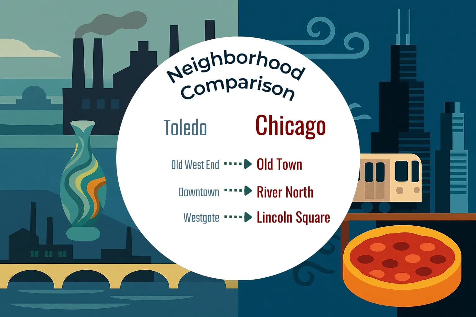 Toledo vs Chicago Neighborhood Comparison