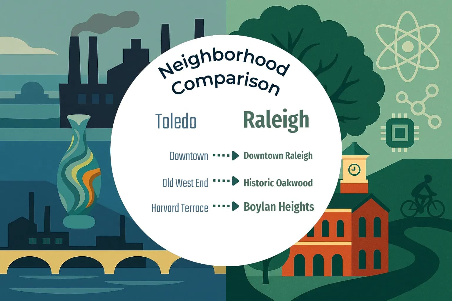 Toledo vs Raleigh Neighborhood Comparison