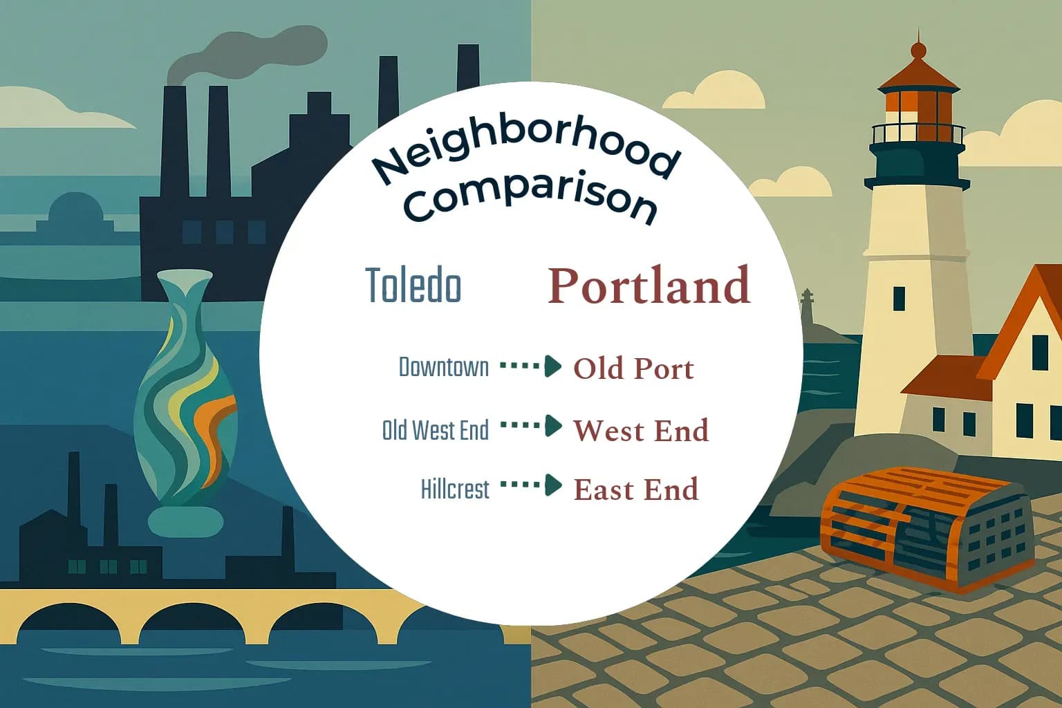 Toledo vs Portland Neighborhood Comparison