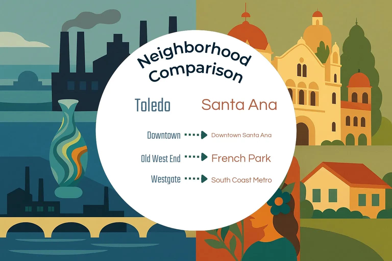 Toledo vs Santa Ana Neighborhood Comparison