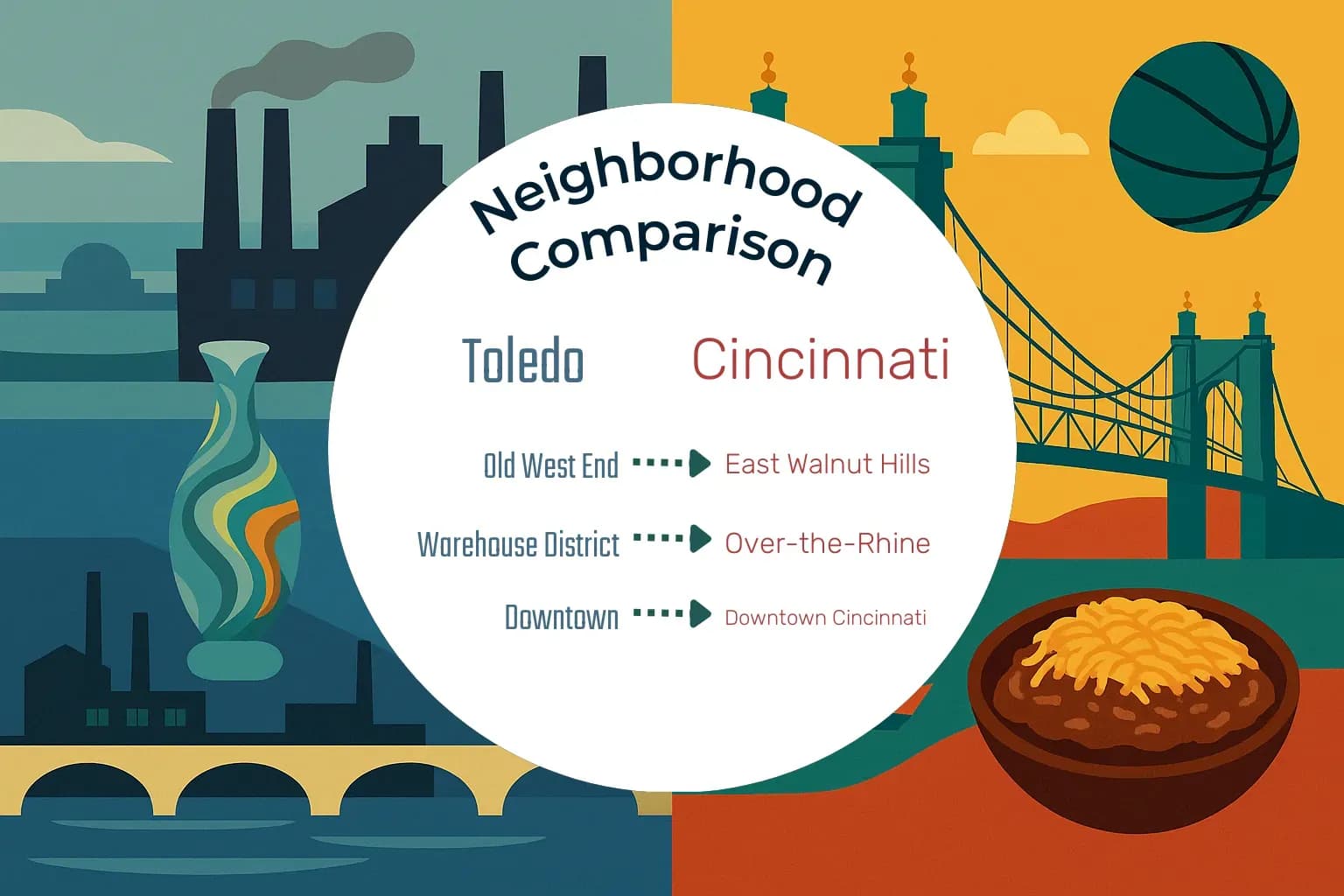 Toledo vs Cincinnati Neighborhood Comparison