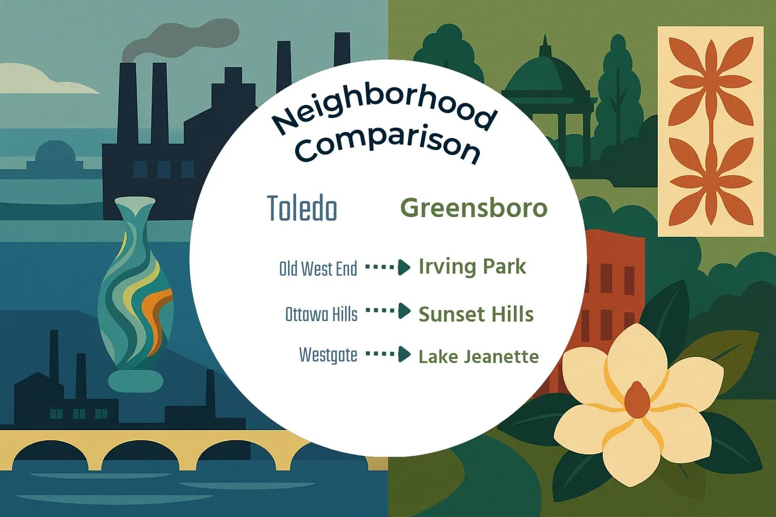 Toledo vs Greensboro Neighborhood Comparison