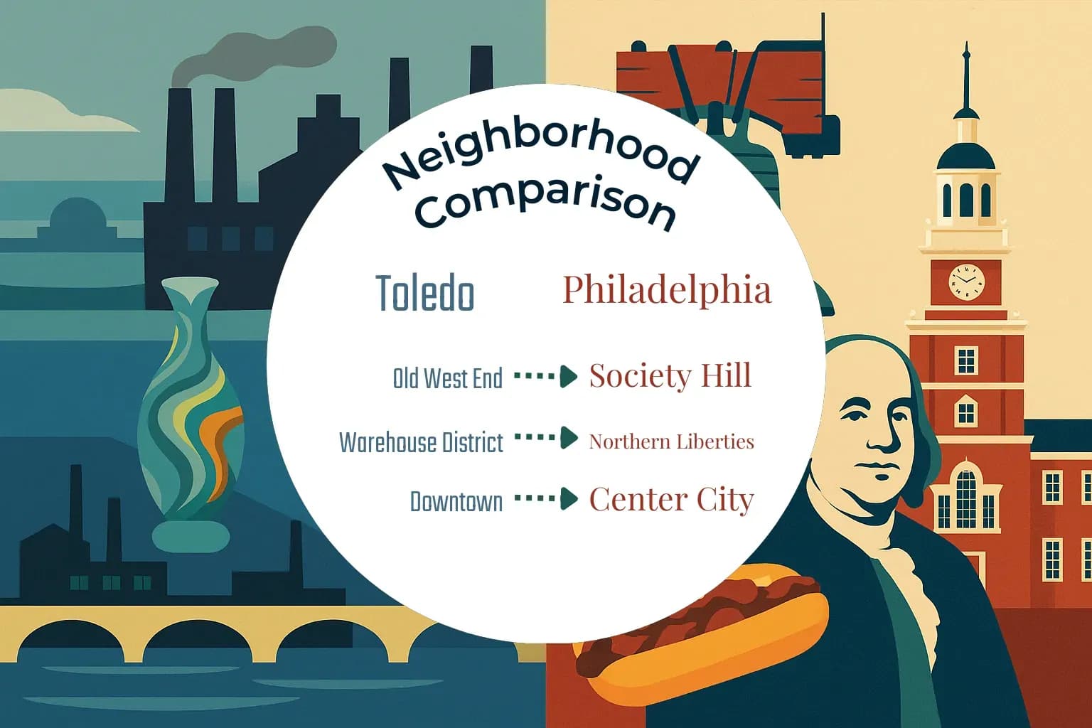 Toledo vs Philadelphia Neighborhood Comparison
