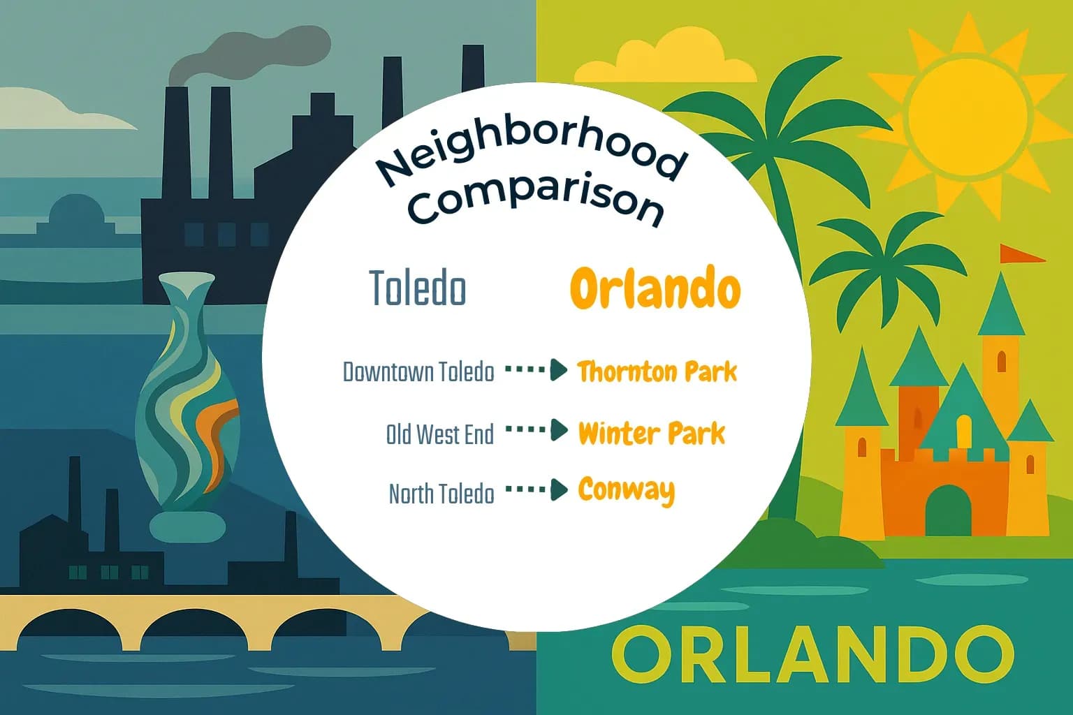 Toledo vs Orlando Neighborhood Comparison