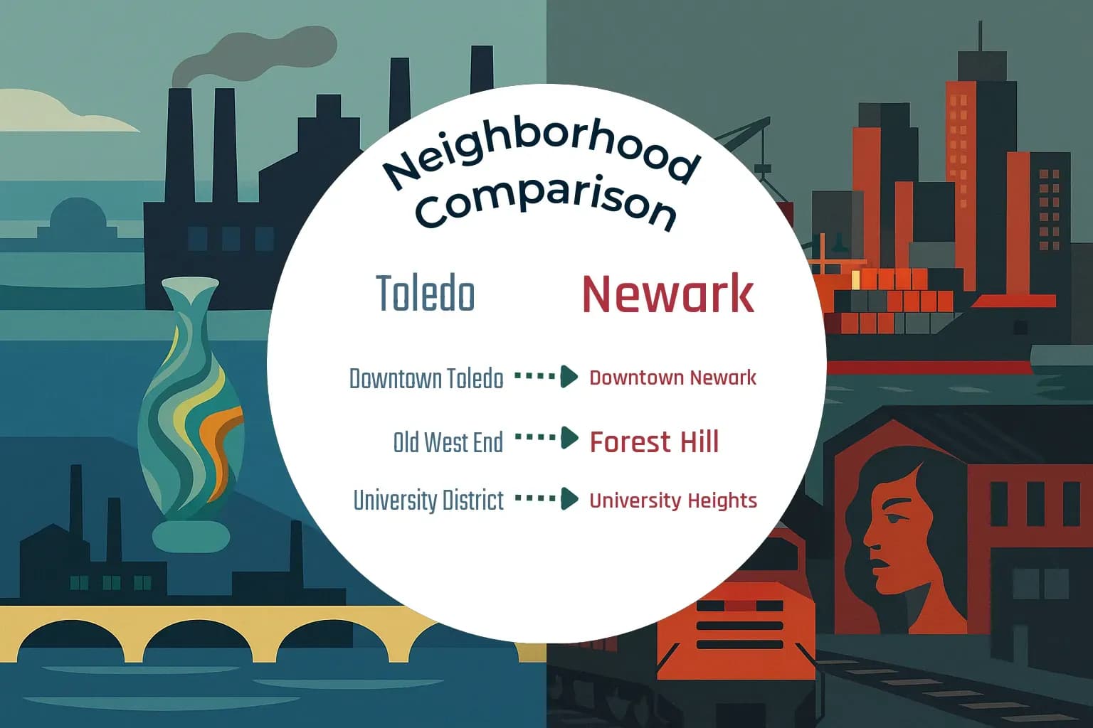 Toledo vs Newark Neighborhood Comparison