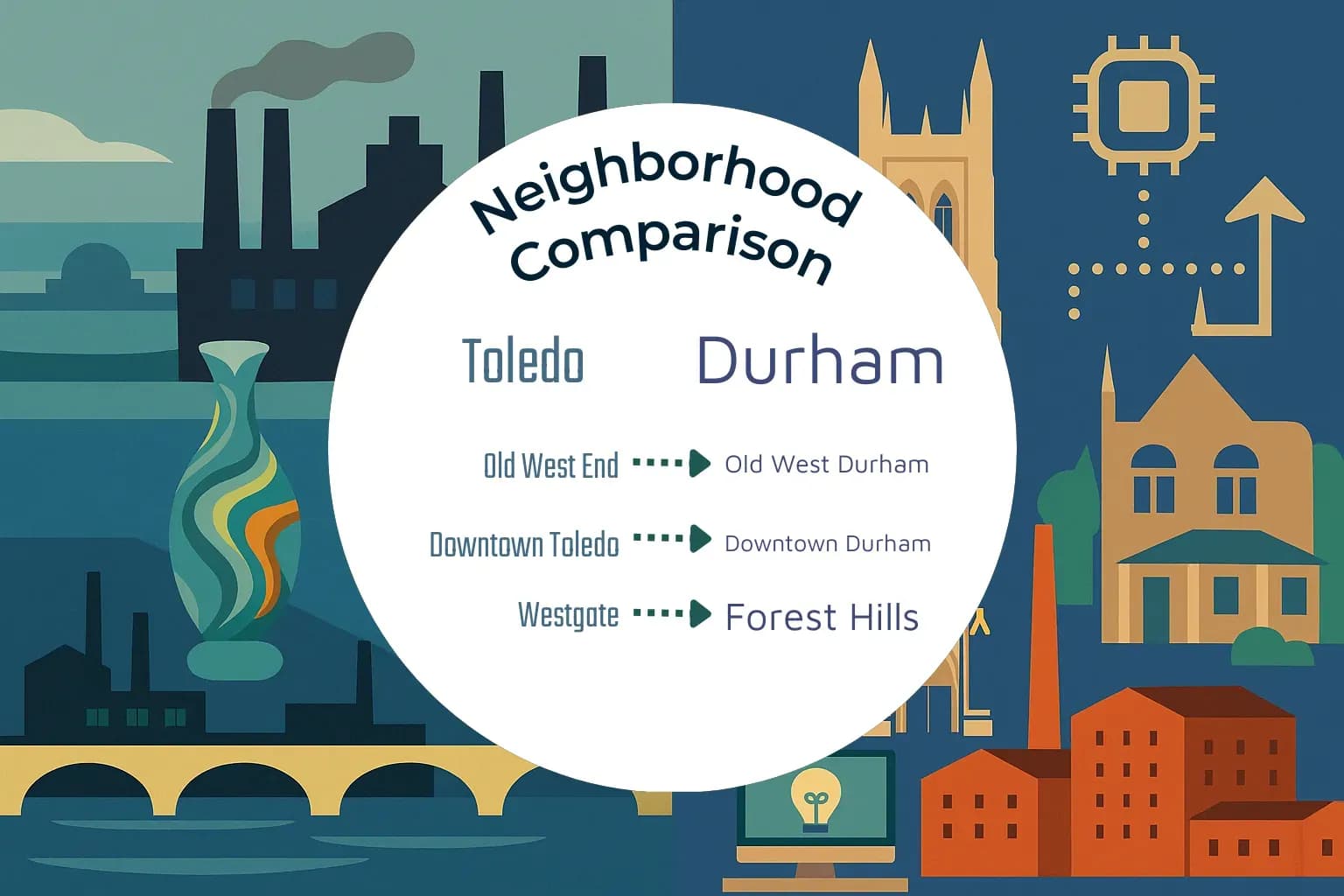 Toledo vs Durham Neighborhood Comparison