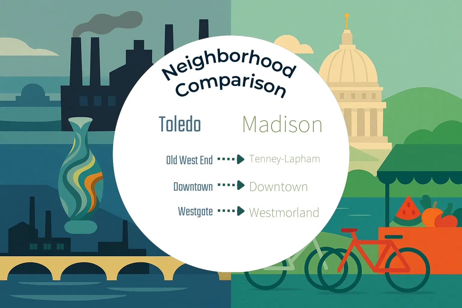 Toledo vs Madison Neighborhood Comparison