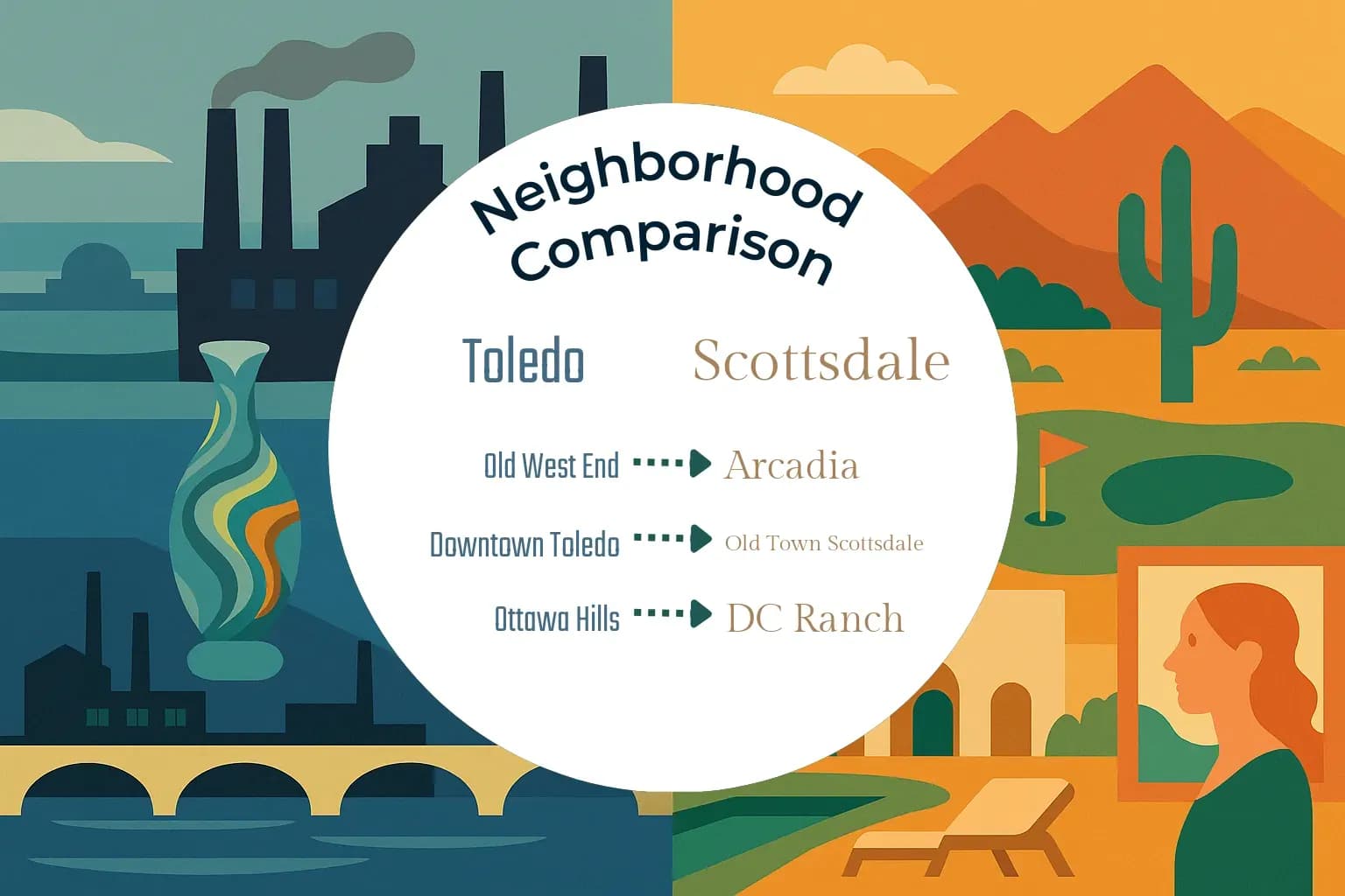 Toledo vs Scottsdale Neighborhood Comparison
