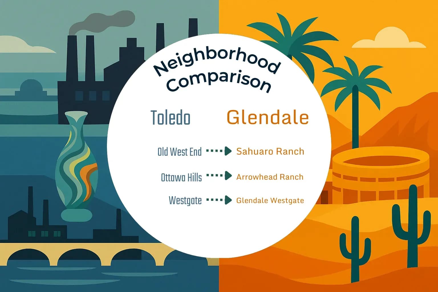 Toledo vs Glendale Neighborhood Comparison