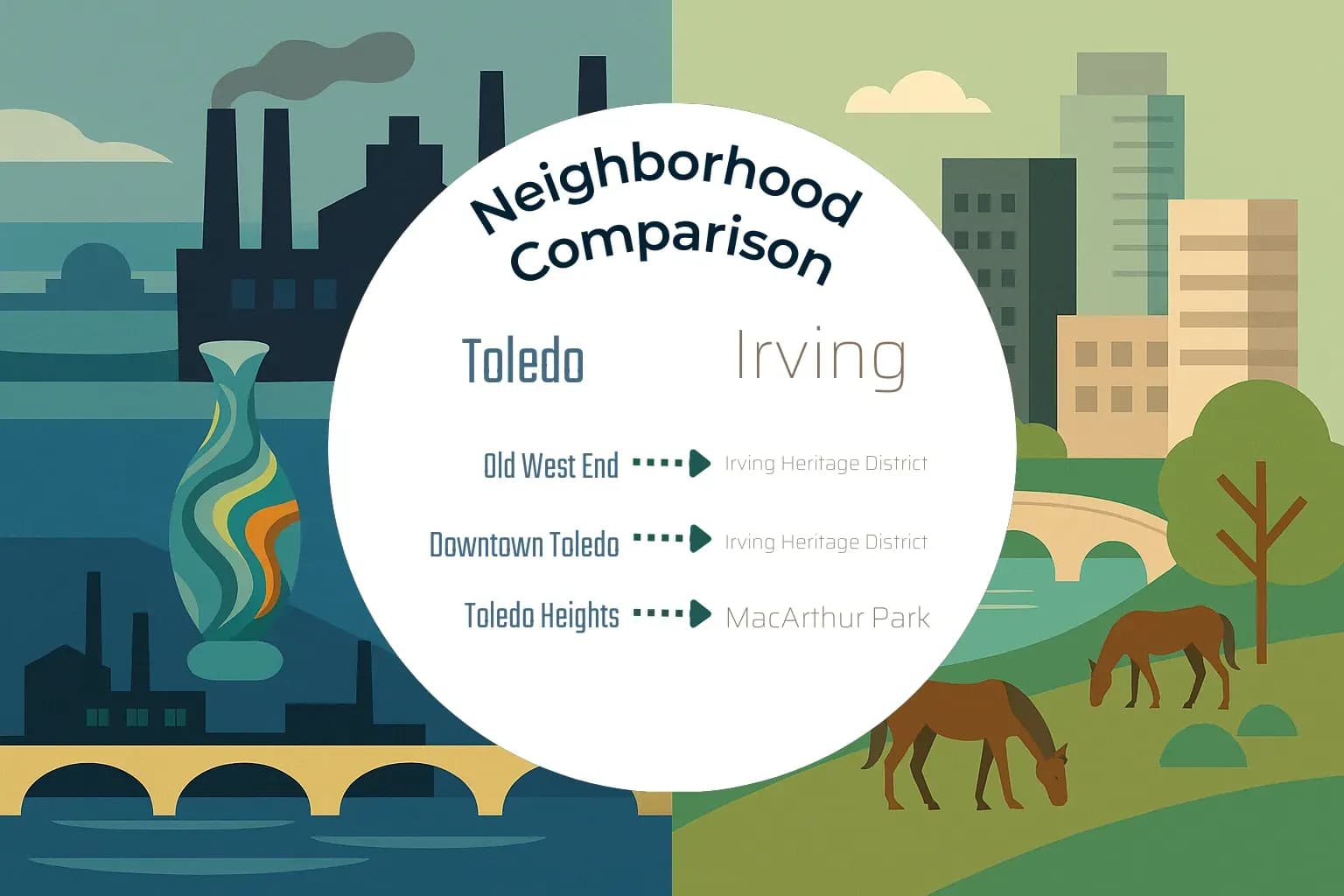 Toledo vs Irving Neighborhood Comparison