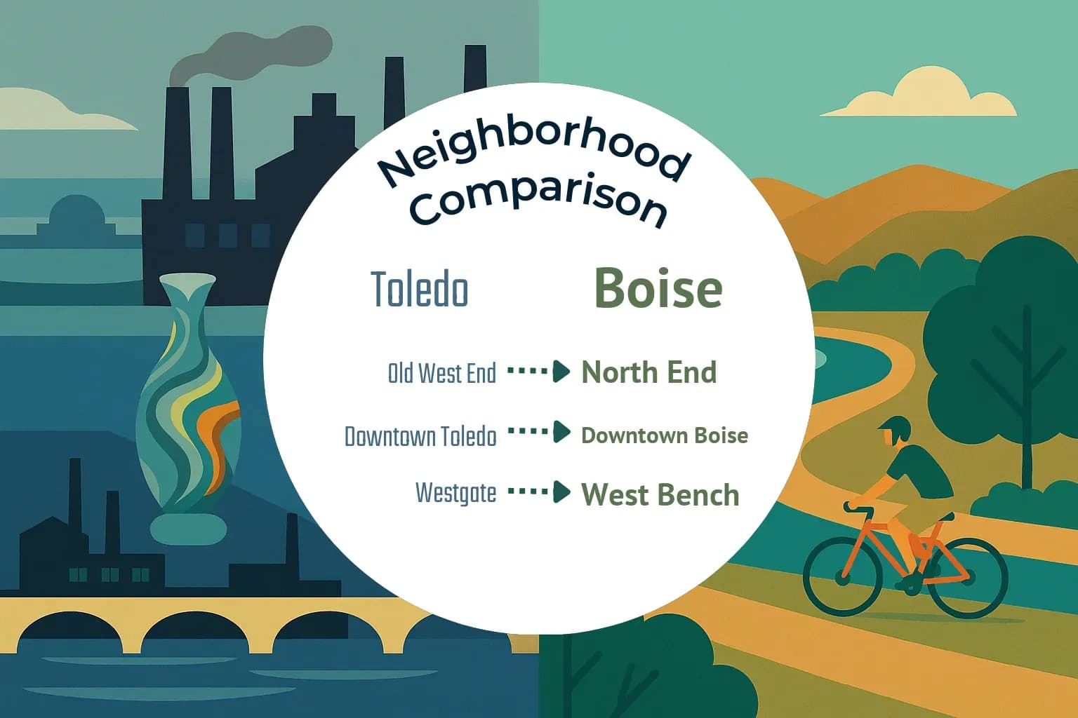 Toledo vs Boise Neighborhood Comparison