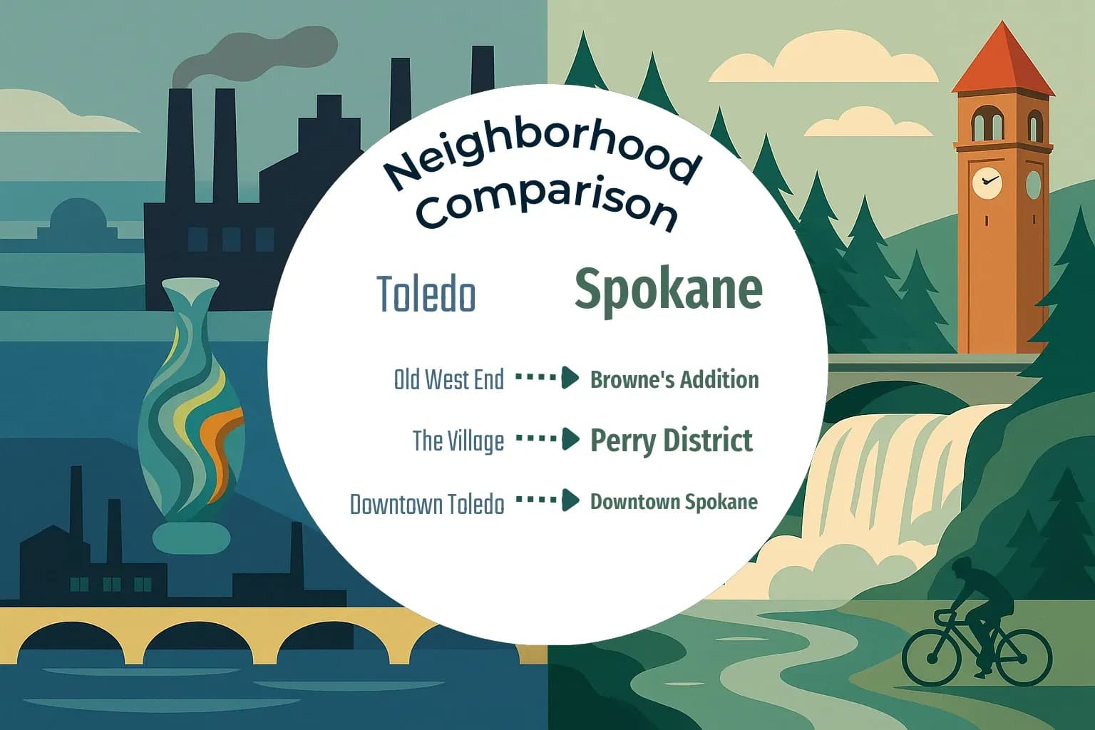 Toledo vs Spokane Neighborhood Comparison