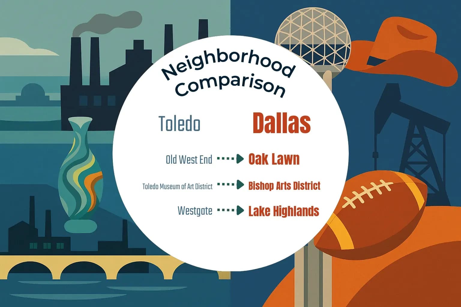 Toledo vs Dallas Neighborhood Comparison