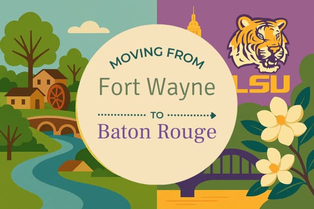 Moving from Fort Wayne to Baton Rouge