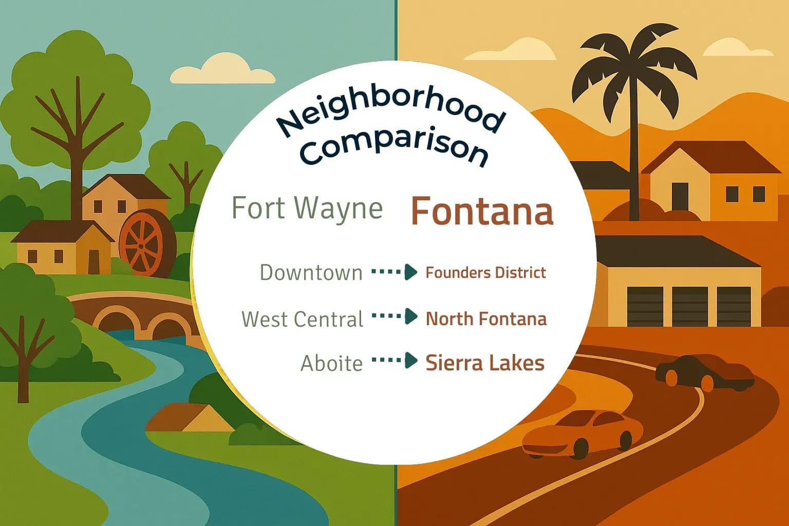 Fort Wayne vs Fontana Neighborhood Comparison