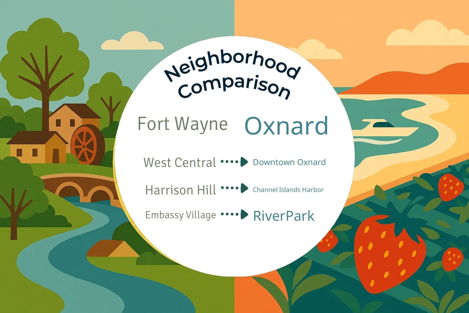 Fort Wayne vs Oxnard Neighborhood Comparison
