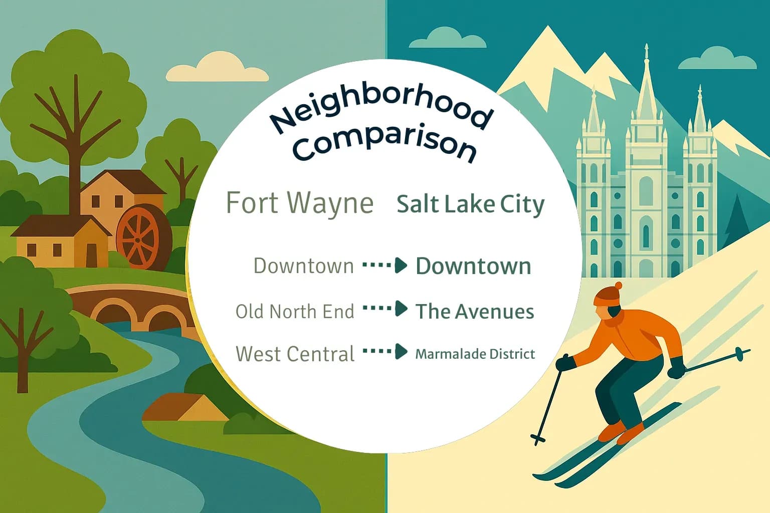 Fort Wayne vs Salt Lake City Neighborhood Comparison