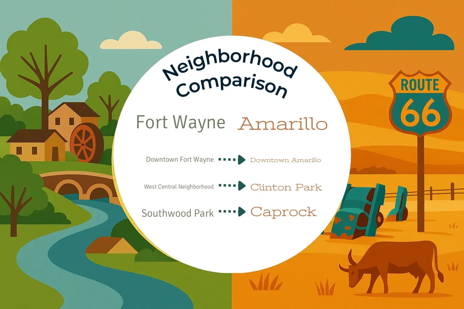 Fort Wayne vs Amarillo Neighborhood Comparison