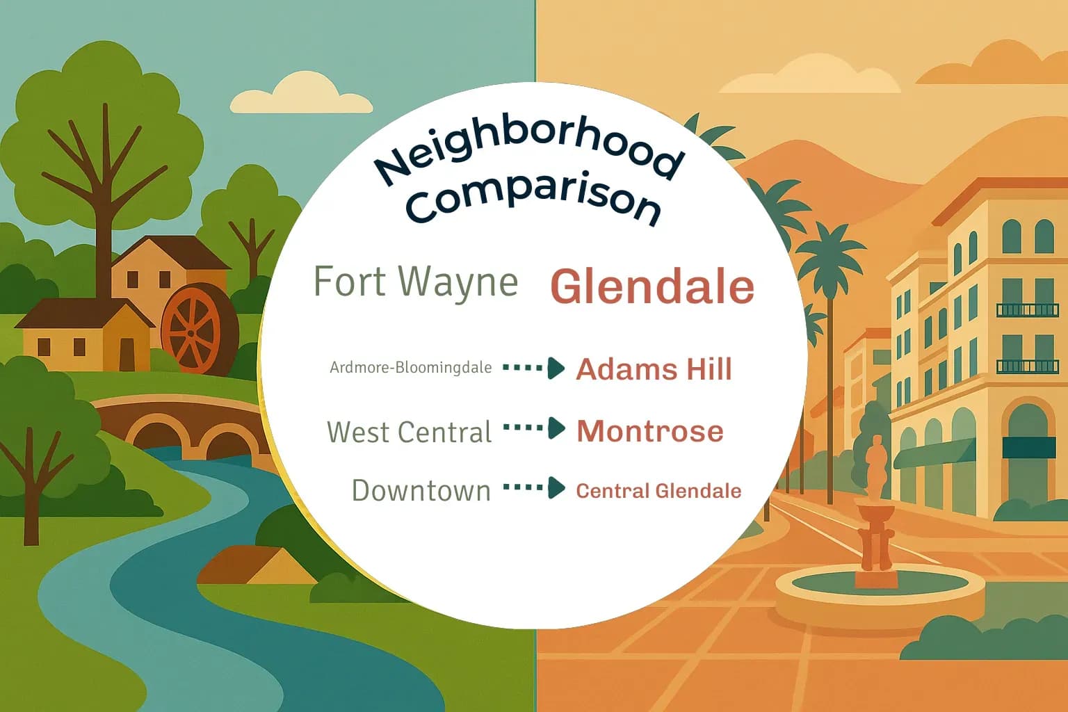 Fort Wayne vs Glendale Neighborhood Comparison