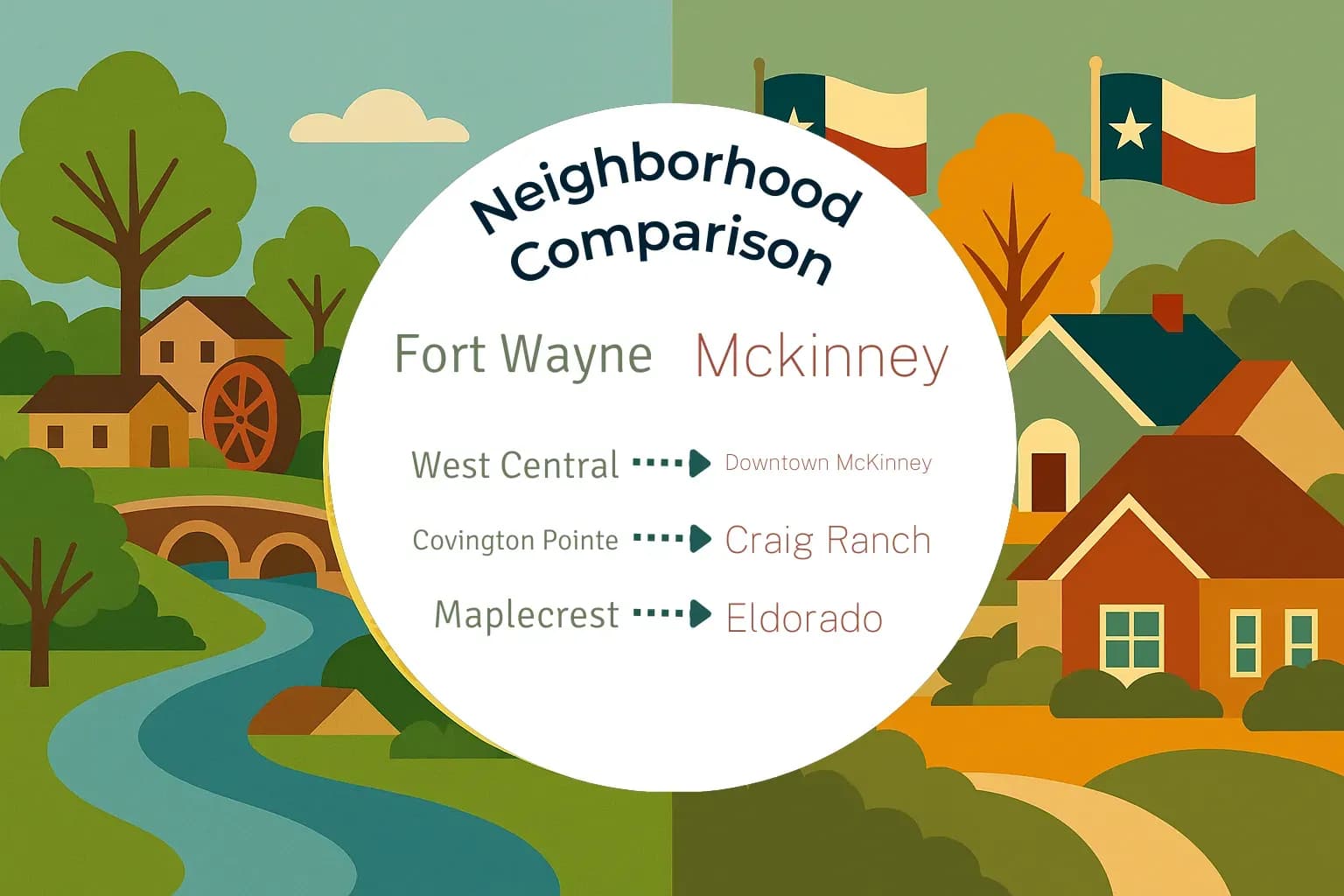 Fort Wayne vs Mckinney Neighborhood Comparison