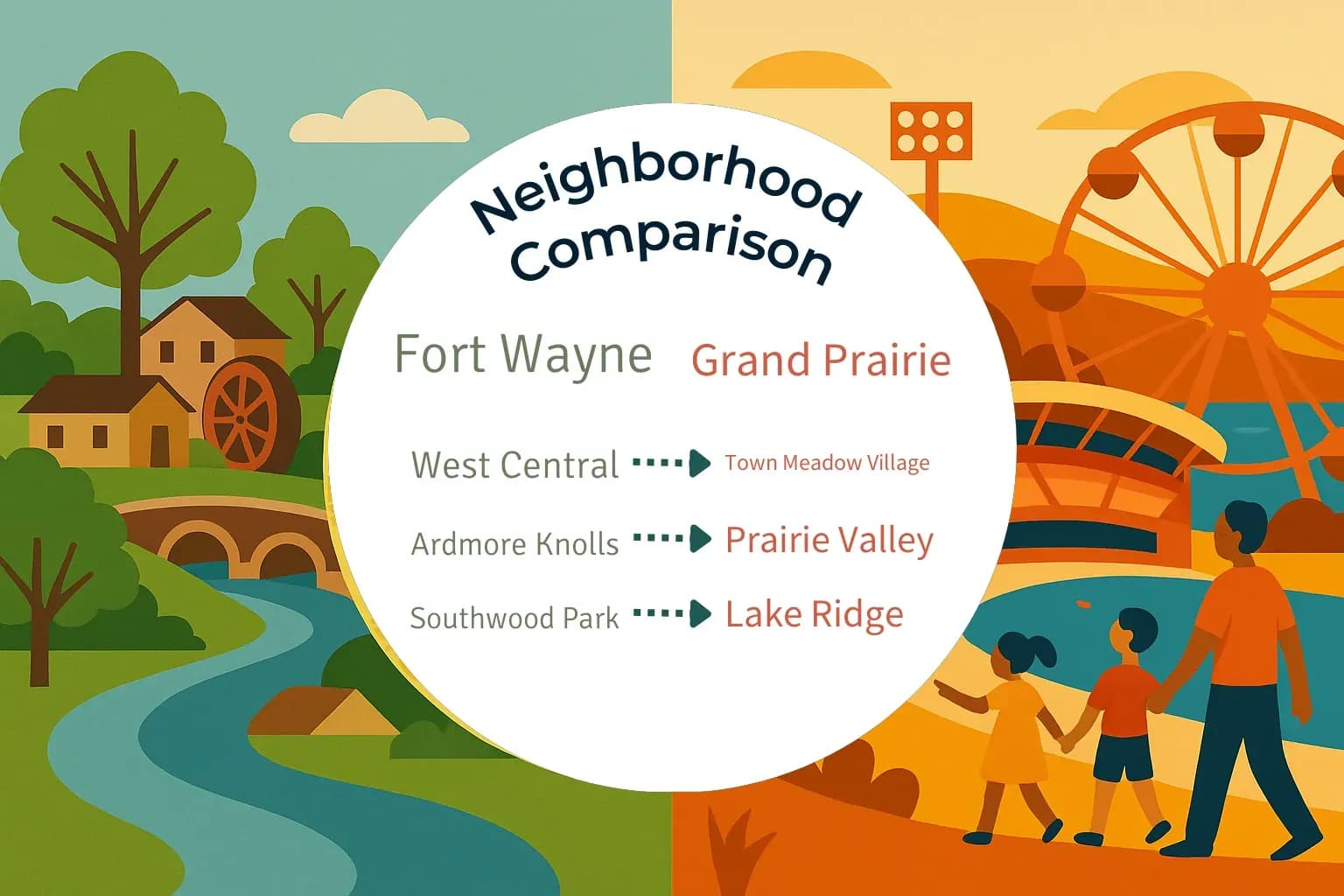 Fort Wayne vs Grand Prairie Neighborhood Comparison