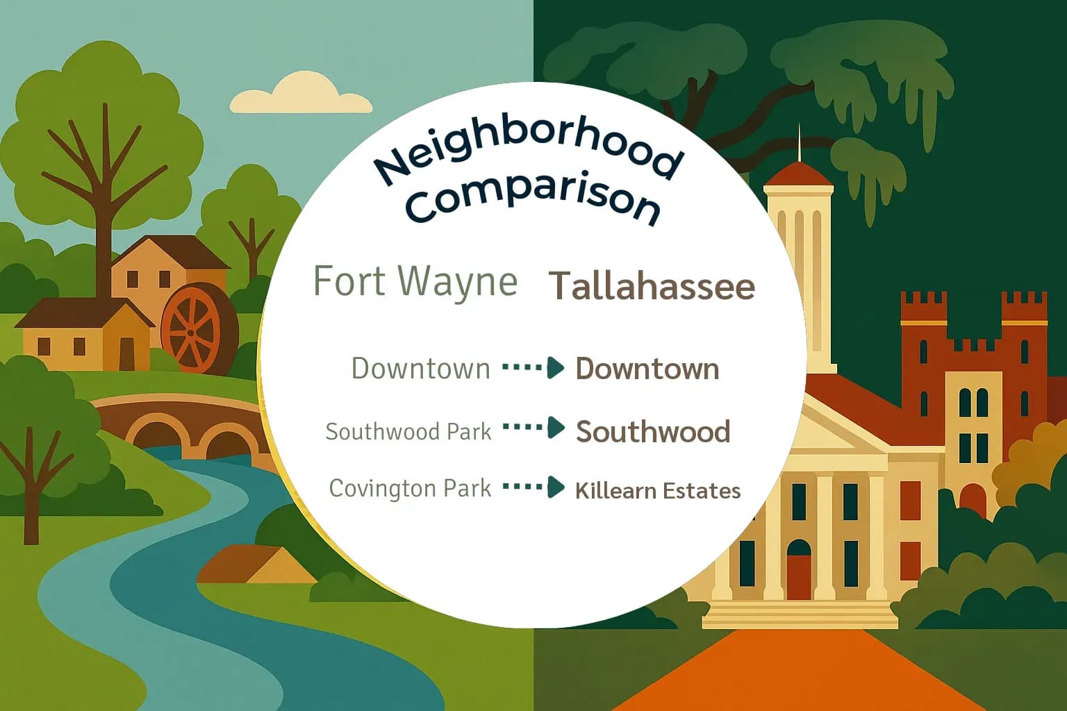 Fort Wayne vs Tallahassee Neighborhood Comparison