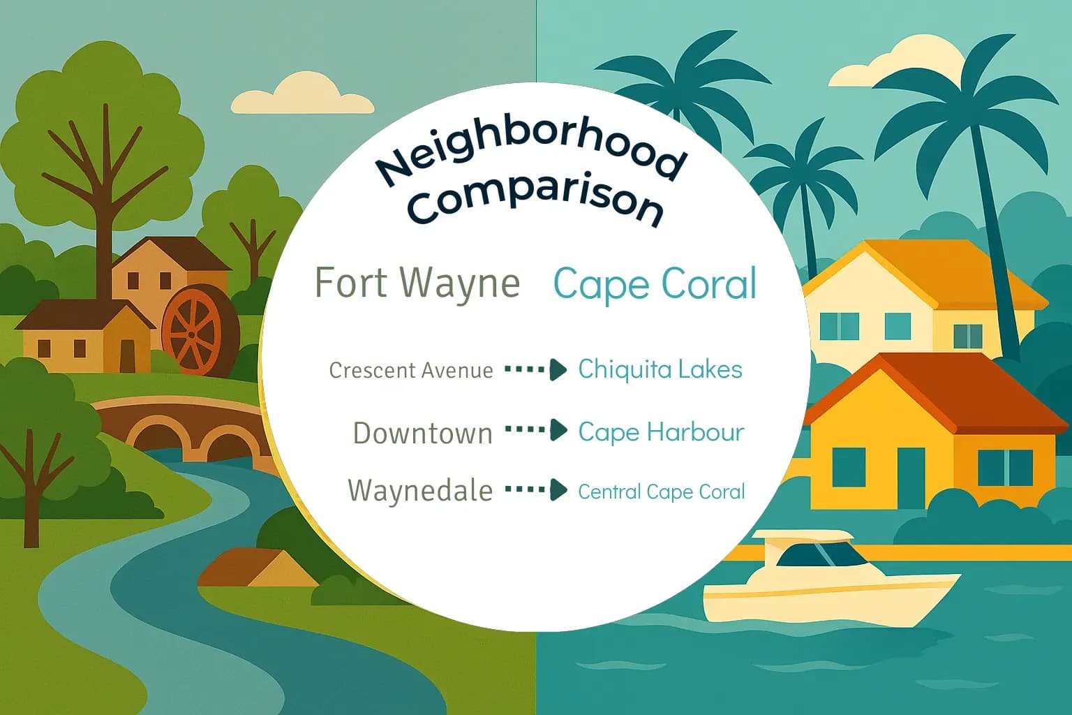 Fort Wayne vs Cape Coral Neighborhood Comparison
