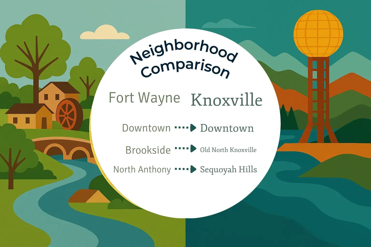 Fort Wayne vs Knoxville Neighborhood Comparison