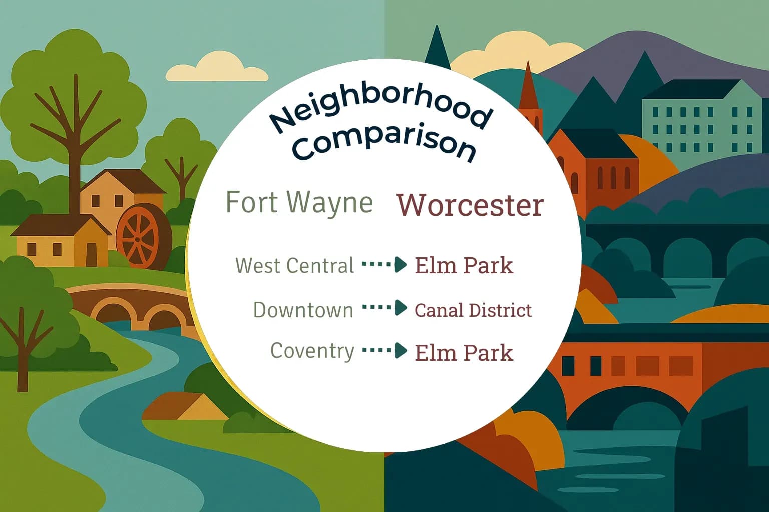 Fort Wayne vs Worcester Neighborhood Comparison
