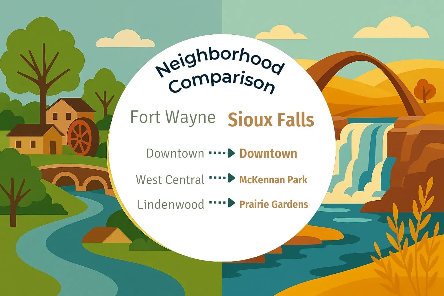 Fort Wayne vs Sioux Falls Neighborhood Comparison