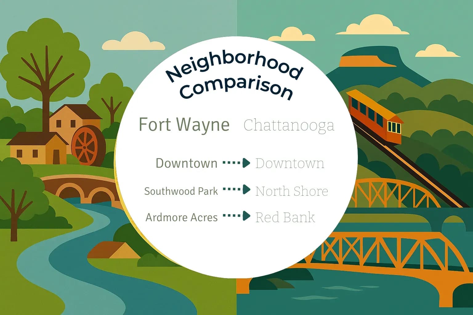 Fort Wayne vs Chattanooga Neighborhood Comparison