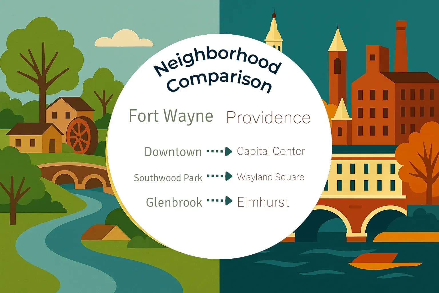 Fort Wayne vs Providence Neighborhood Comparison