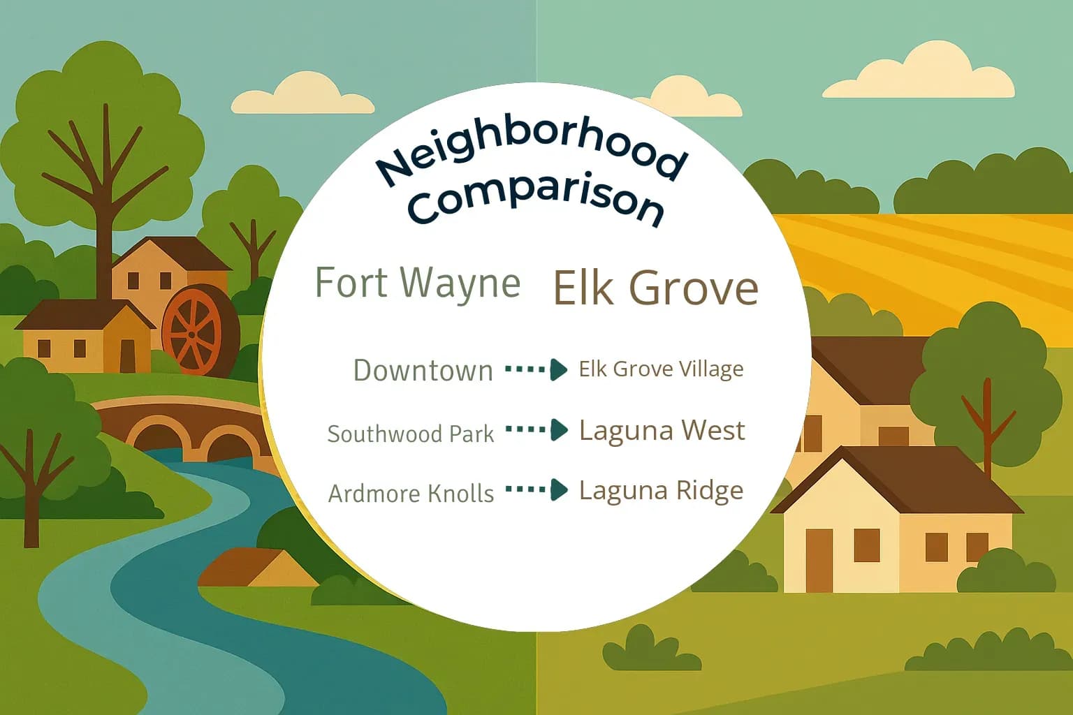 Fort Wayne vs Elk Grove Neighborhood Comparison