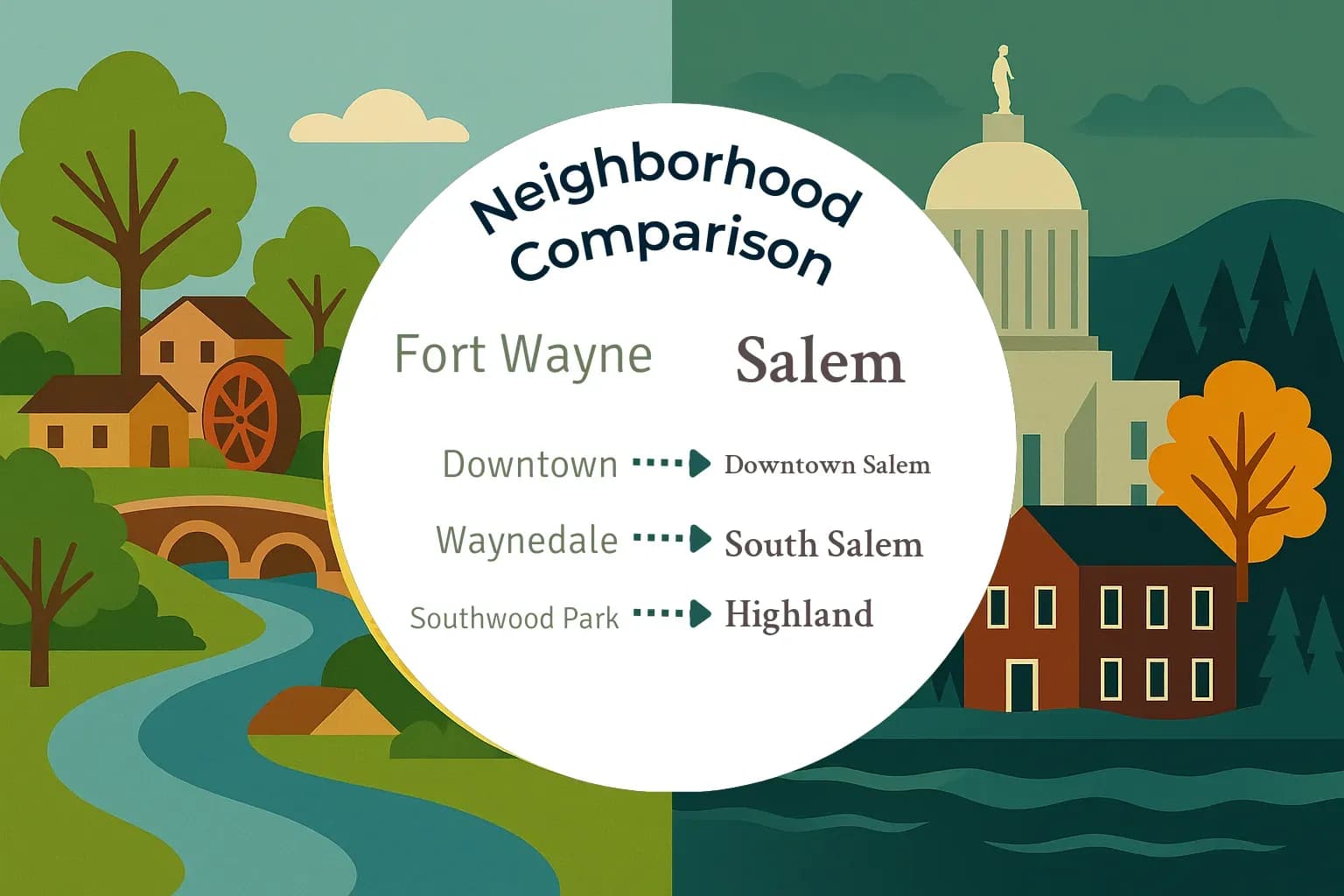 Fort Wayne vs Salem Neighborhood Comparison
