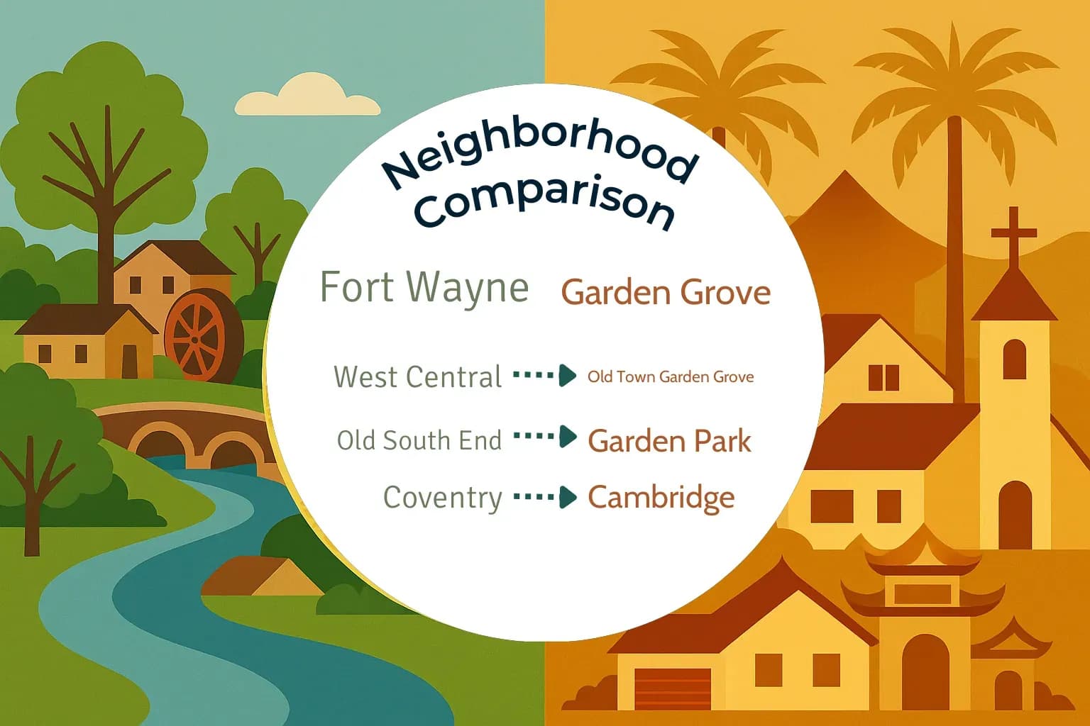 Fort Wayne vs Garden Grove Neighborhood Comparison