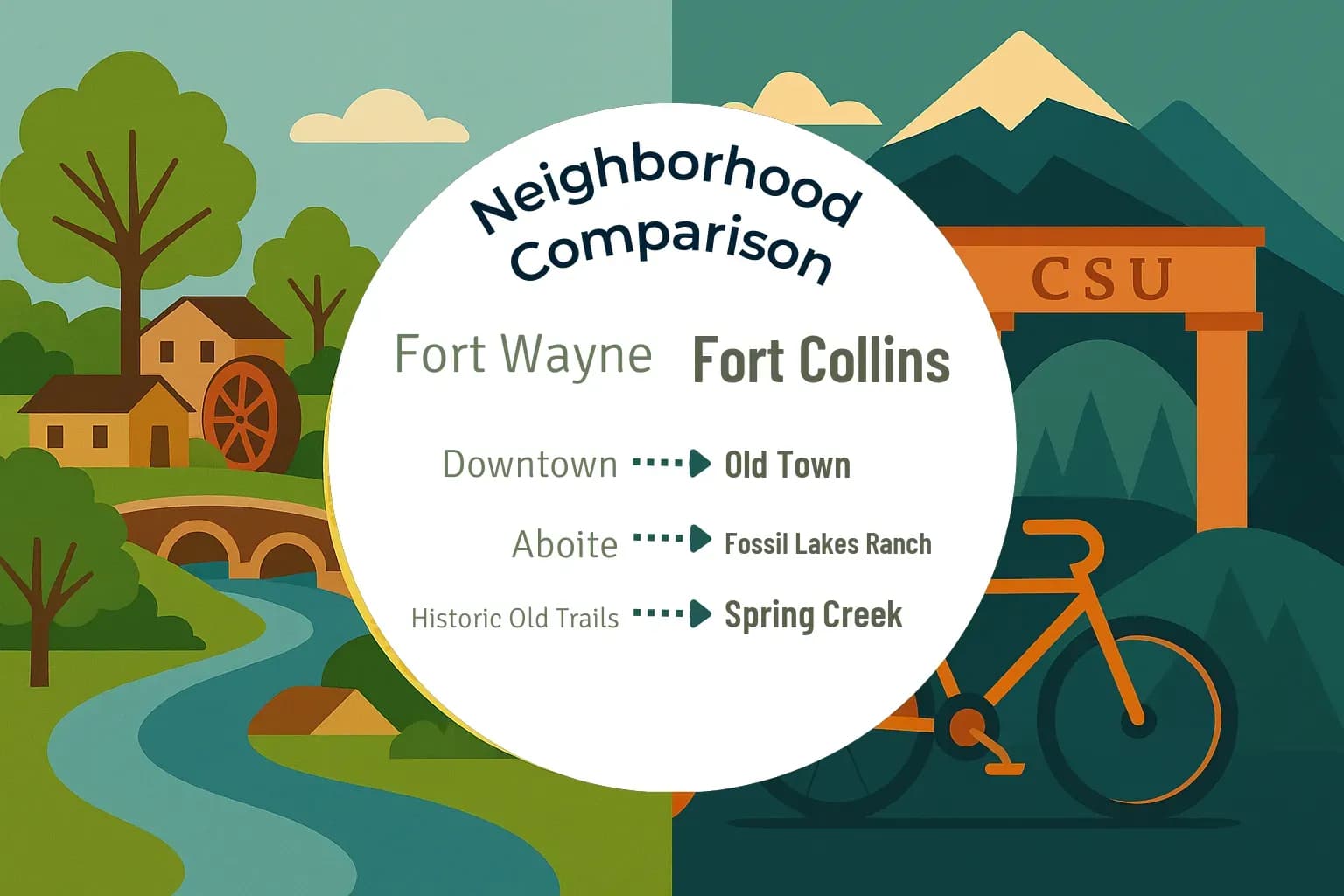 Fort Wayne vs Fort Collins Neighborhood Comparison