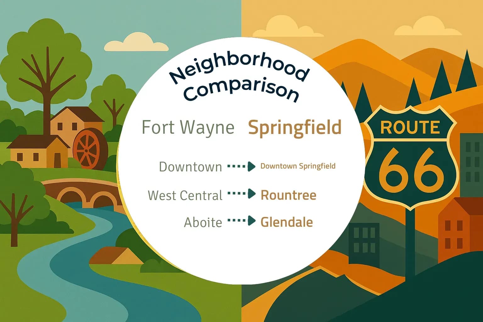 Fort Wayne vs Springfield Neighborhood Comparison