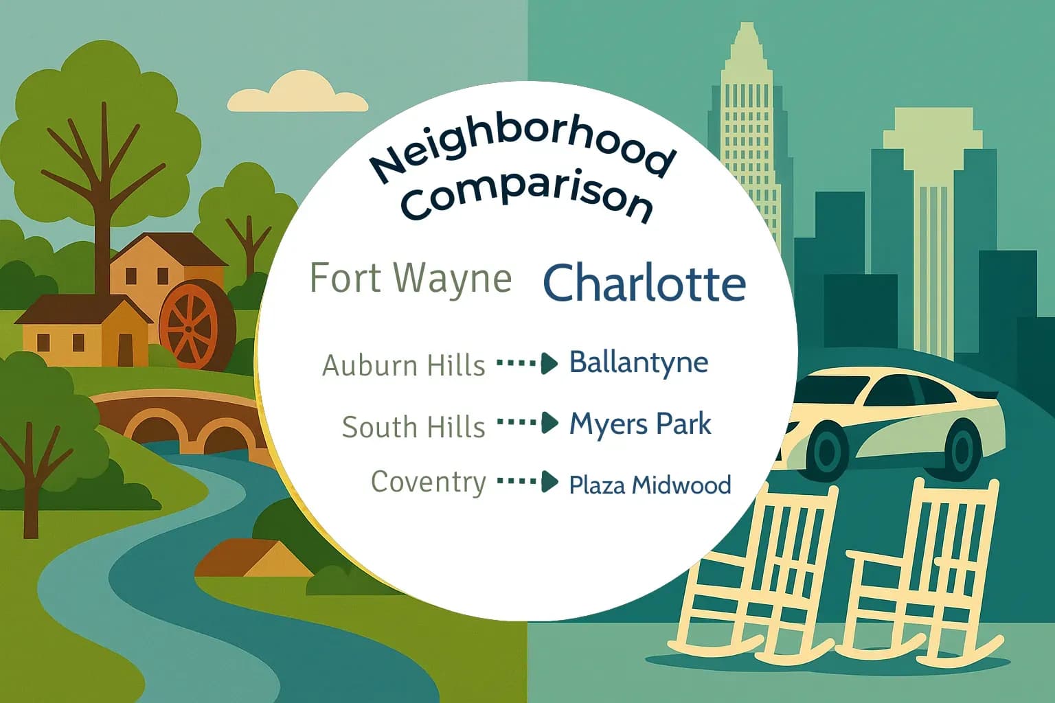 Fort Wayne vs Charlotte Neighborhood Comparison