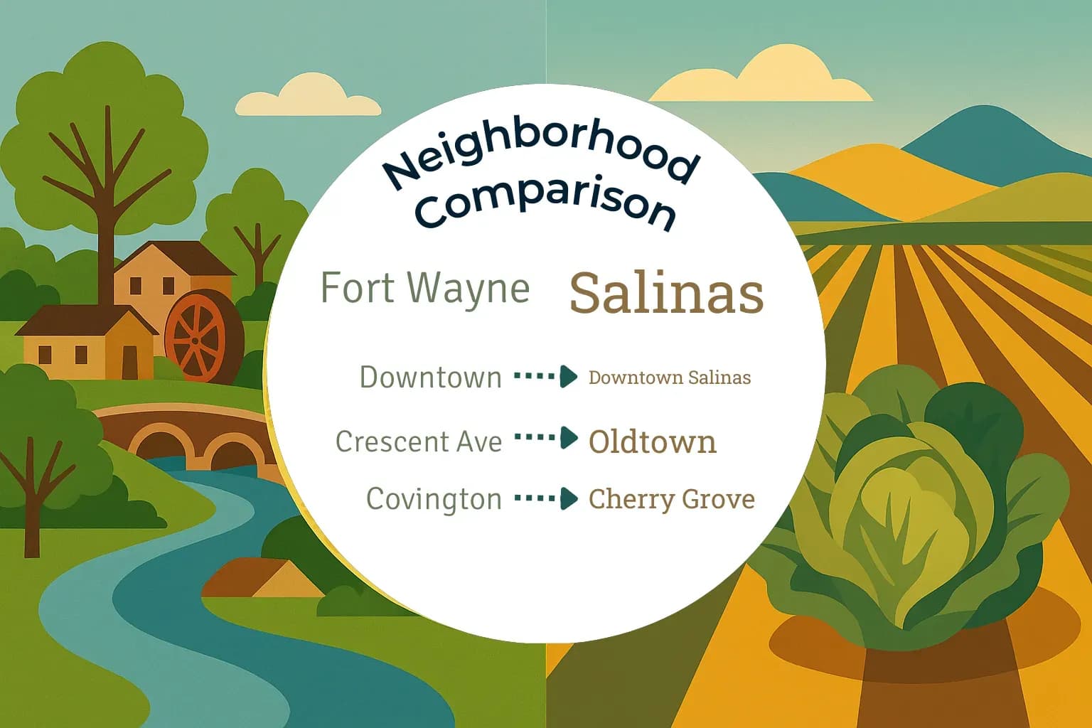 Fort Wayne vs Salinas Neighborhood Comparison