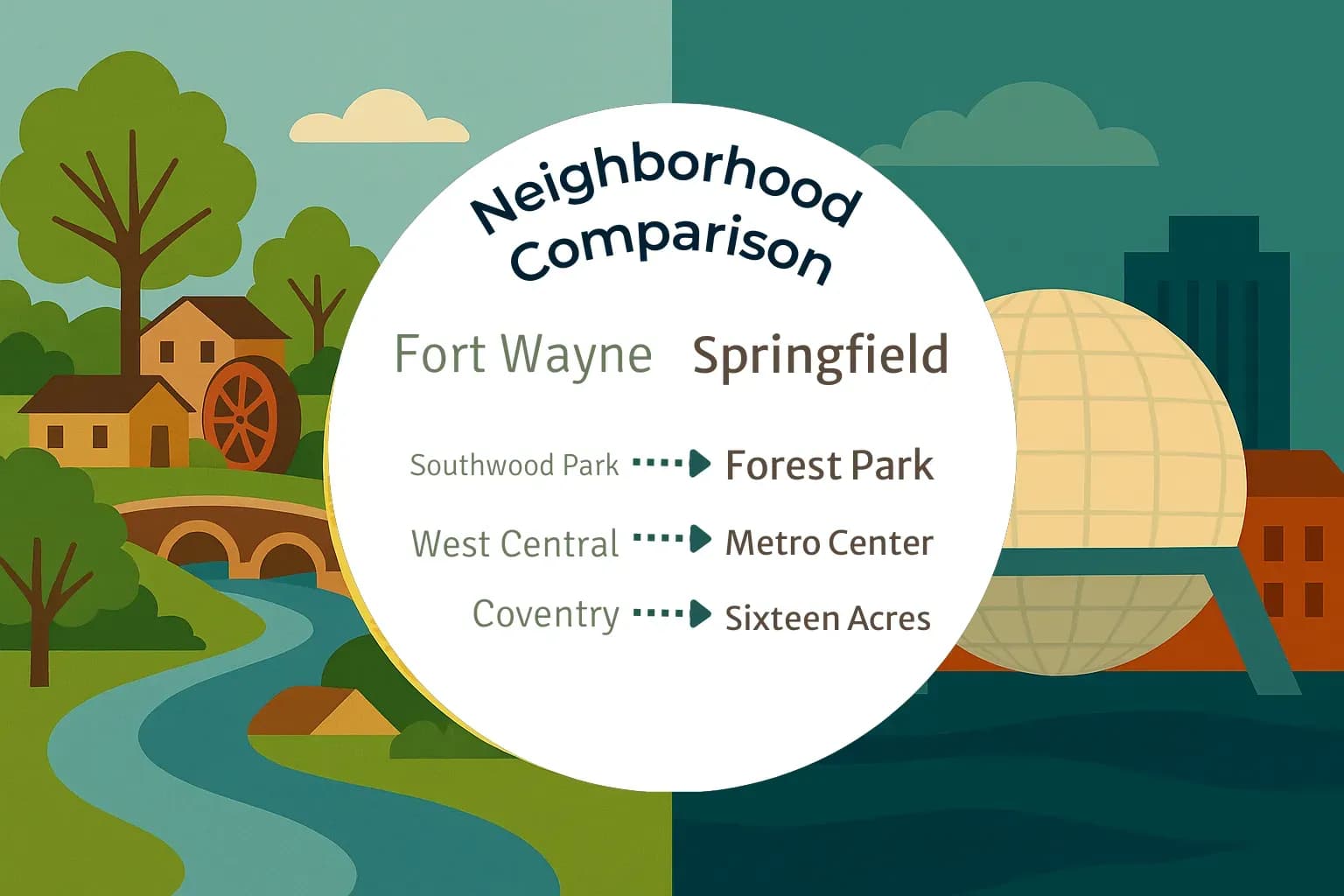 Fort Wayne vs Springfield Neighborhood Comparison
