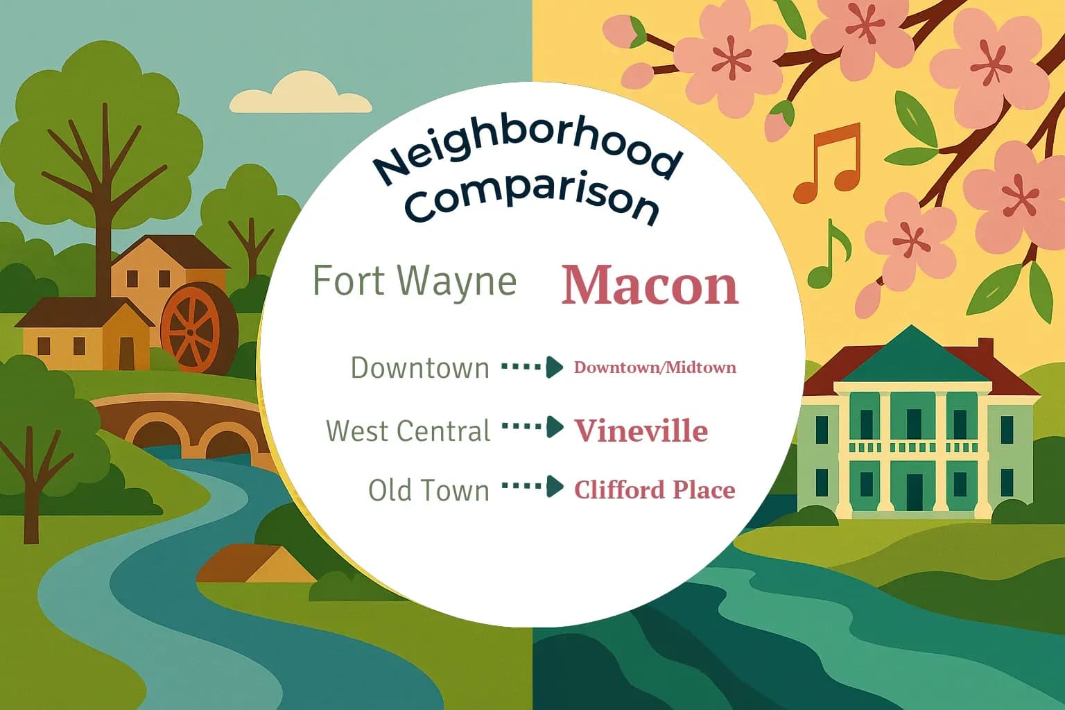 Fort Wayne vs Macon Neighborhood Comparison