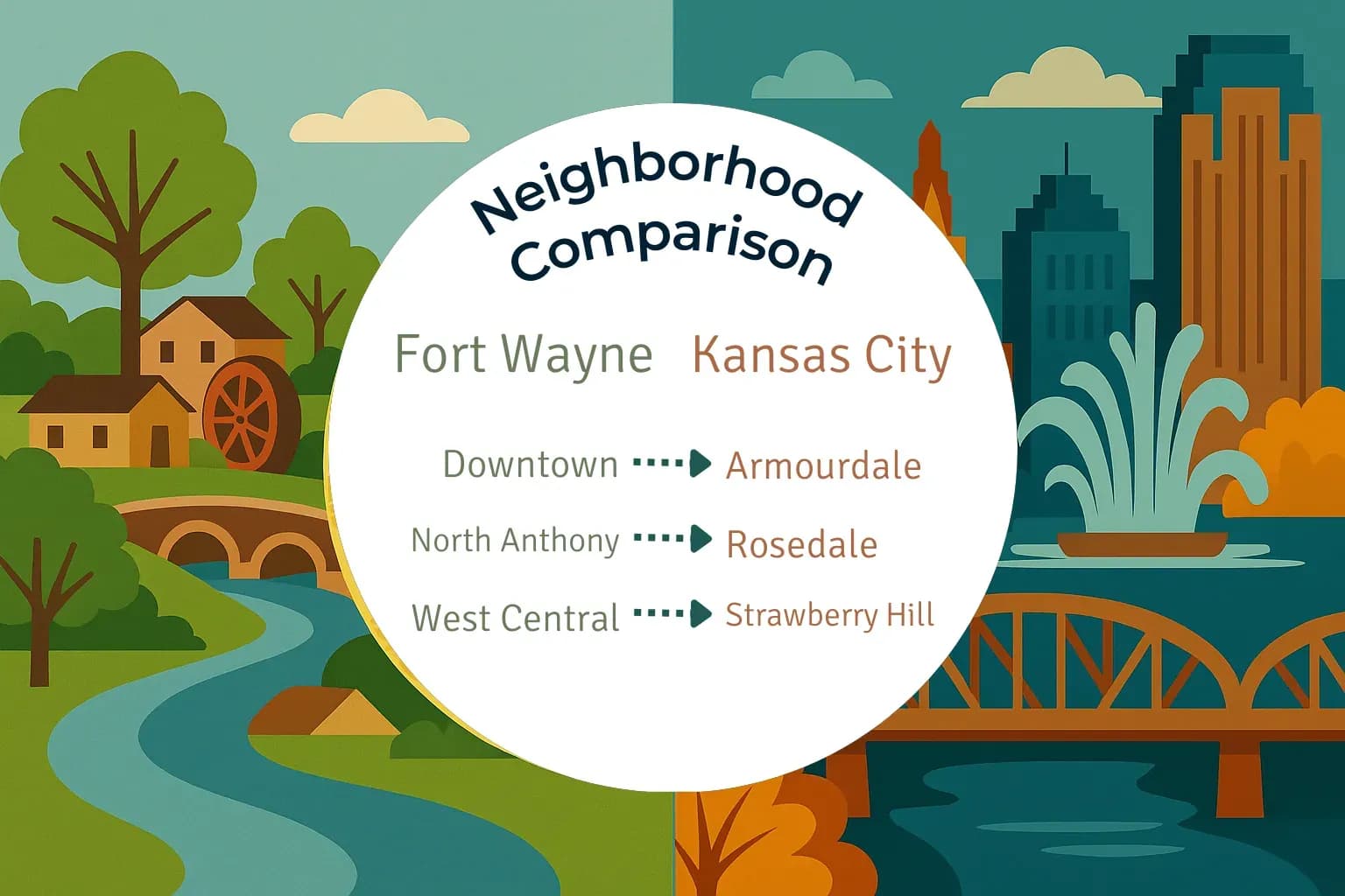 Fort Wayne vs Kansas City Neighborhood Comparison