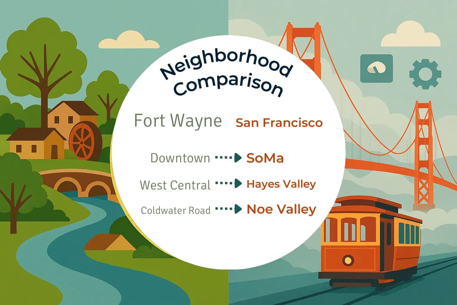 Fort Wayne vs San Francisco Neighborhood Comparison