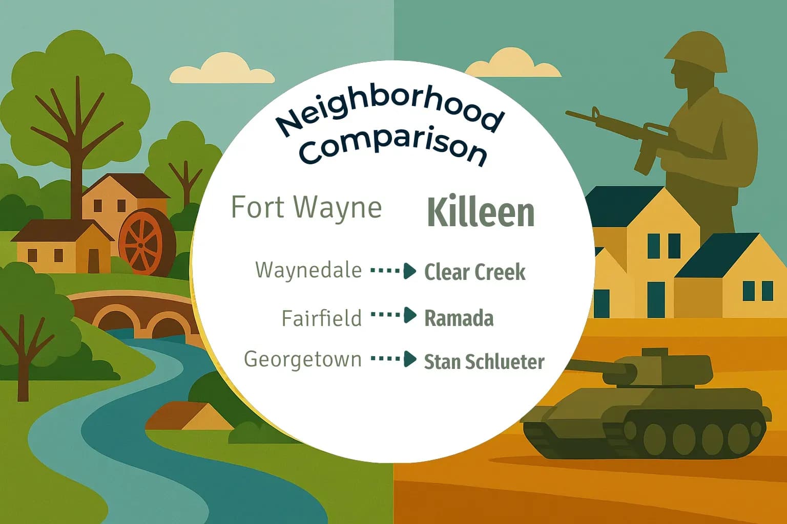 Fort Wayne vs Killeen Neighborhood Comparison