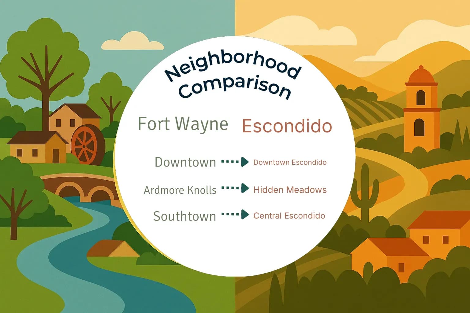 Fort Wayne vs Escondido Neighborhood Comparison