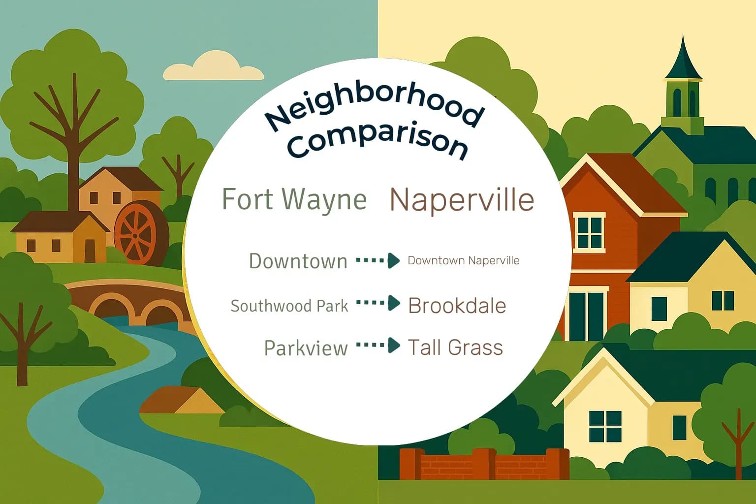 Fort Wayne vs Naperville Neighborhood Comparison
